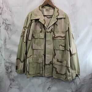Vintage Desert Camo Jacket Mens Large Regular Coat Shirt 3 Color Air Force